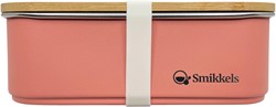 Smikkels - Lunchbox bamboo deksel Roze 900ml