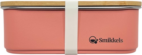 Smikkels - Lunchbox bamboo deksel Roze 900ml