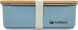 Smikkels - Lunchbox bamboo deksel Blauw 900ml