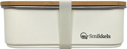 Smikkels - Lunchbox bamboo deksel Wit 900ml