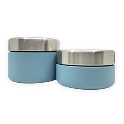 Smikkels - RVS bakjes set Blauw 280/420ml