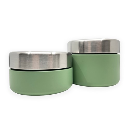 Smikkels - RVS bakjes set Groen 280/420ml
