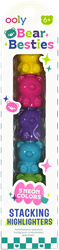 Ooly - Bear Besties: Stacking Highlighters - Single (1 Stick / Box)