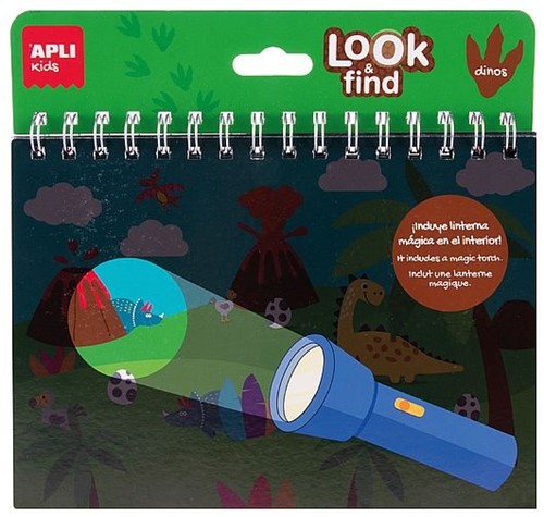 APLI - Boek Zoek & Vind Dinos 6 stuks