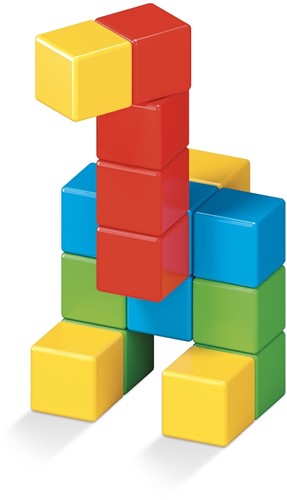 Geomag Magicube Full Color Recycled Crystal 16 pcs Geomag Magicube 16-delig - Magnetisch speelgoed 1-5 jaar - Duurzaam & creatief bouwen-2