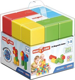 Geomag Magicube Full Color Recycled Crystal 24 pcs Geomag Magicube 24-delig - Magnetisch speelgoed 1-5 jaar - Duurzaam & creatief bouwen