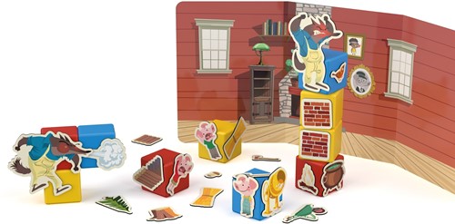 Geomag Magicube Story Build Recycled Clips Three Little Pigs 42 pcs-2