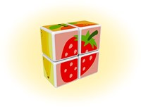 Geomag Magicube Printed Fruit + Cards 7 pcs-3