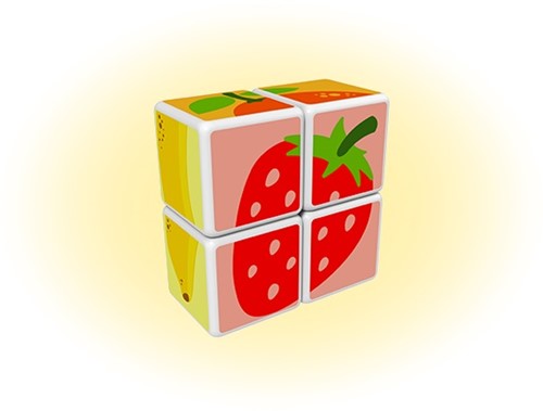 Geomag Magicube Printed Fruit + Cards 7 pcs-3