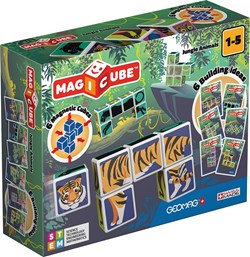 Geomag Magicube Printed Jungle + Cards 6 pcs