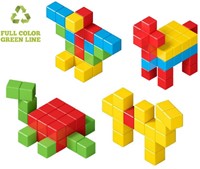 Geomag Education Magicube Full Color Recycled Bulk 128 pcs-2