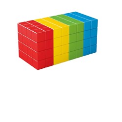 Geomag Education Magicube Full Color Recycled Bulk 128 pcs