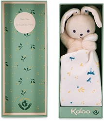 Kaloo Carre Douceur - Knuffeldoek Konijn delicaat wit