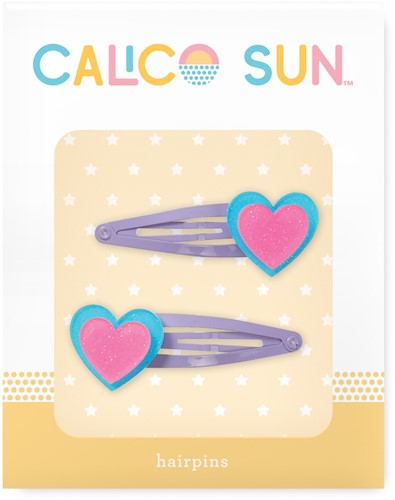 Calico Sun - Alexa Hair Clips Heart