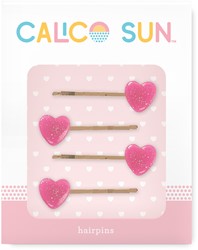 Calico Sun - Sophia Hair Clips Heart