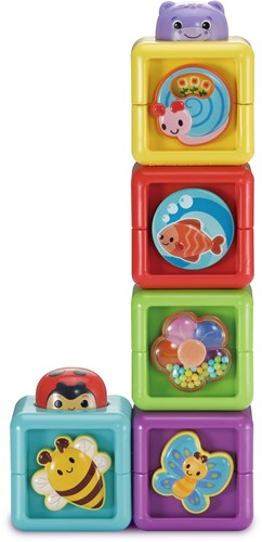 Vtech - Stapel & Ontdek Blokkenset / Cubes animaux surprises-3