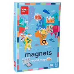 APLI - Spel Magnetisch Wereldkaart