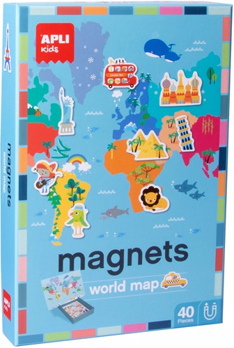 APLI - Spel Magnetisch Wereldkaart