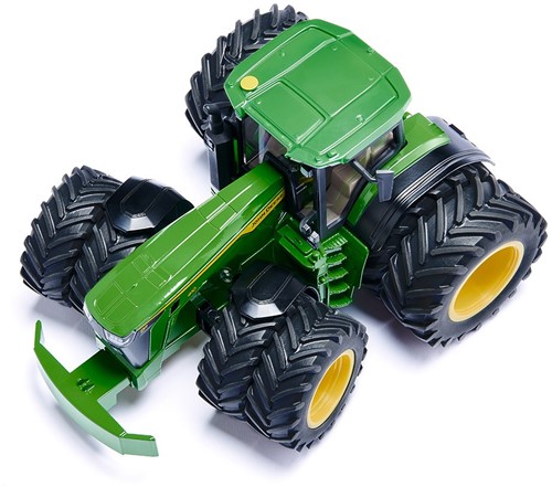 Siku John Deere 8R 410 met dubbele banden speelgoedtractor 1:32 metaal/kunststof groen afneembaar frontgewicht Ackermann besturing afneembare cabine voor- en achterhefinrichting-3