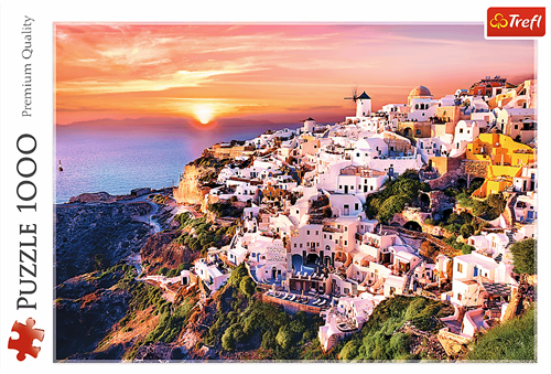 Trefl 1000 - Sunset over Santorini-3