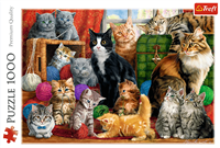 Trefl 1000 - Feline meeting-3