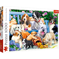 Trefl 1000 - Dogs in the garden