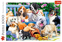 Trefl 1000 - Dogs in the garden-3