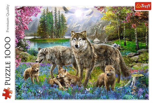 Trefl 1000 - Lupine family-3
