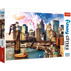 Trefl 1000FC - Cats in New York
