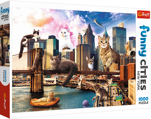 Trefl 1000FC - Cats in New York