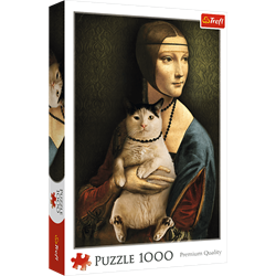 Trefl 1000 - Lady with a cat