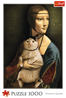 Trefl 1000 - Lady with a cat-3