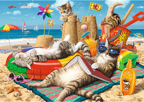 Trefl 1000HS - Feline Holidays-3