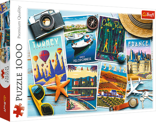 Trefl 1000 - Holiday Postcards