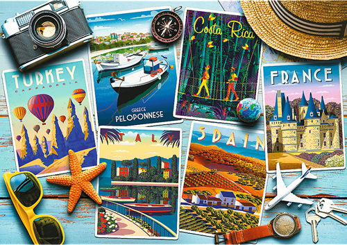 Trefl 1000 - Holiday Postcards-2
