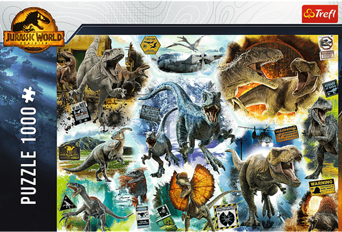 Trefl 1000 - Tracking Dinosaurs / Universal Jurassic World-3