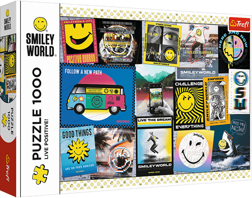 Trefl 1000 - Live Positive! / Smiley
