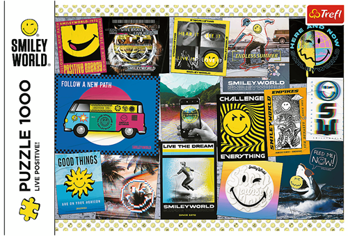 Trefl 1000 - Live Positive! / Smiley-3