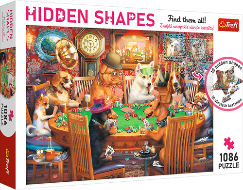 Trefl 1000 Hidden Shapes - Game Night