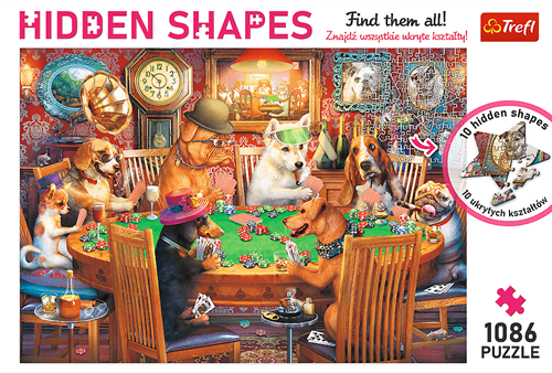 Trefl 1000 Hidden Shapes - Game Night-3