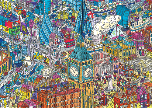 Trefl 1000 UFT EYE-SPY - Time Travel: London, United Kingdom_FSC Mix 70%-2