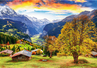Trefl 1000  - A picturesque alpine village-2