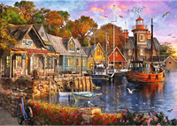 Trefl 1000 Premium Plus  - Tea Time: Seaside Harbour_FSC Mix 70%-2
