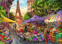 Trefl 1000 Premium Plus  - Tea Time: Flower Market, Paris_FSC Mix 70%-2