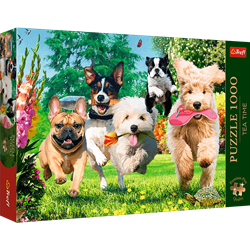 Trefl 1000 Premium Plus  - Tea Time: Here Comes Trouble!_FSC Mix 70%
