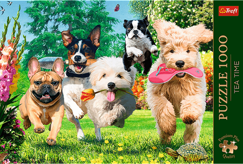 Trefl 1000 Premium Plus  - Tea Time: Here Comes Trouble!_FSC Mix 70%-3