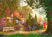 Trefl 1000 Premium Plus  - Tea Time: Thatched Cottage_FSC Mix 70%-2