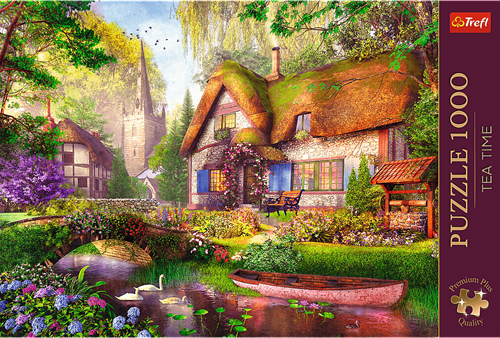 Trefl 1000 Premium Plus  - Tea Time: The Woodland Cottage_FSC Mix 70%-3