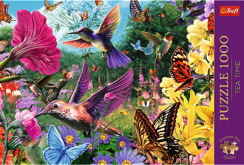 Trefl 1000 Premium Plus  - Tea Time: Hummingbird Garden_FSC Mix 70%-3