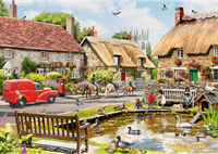 Trefl 1000 Premium Plus  - Tea Time: Summer Village_FSC Mix 70%-2